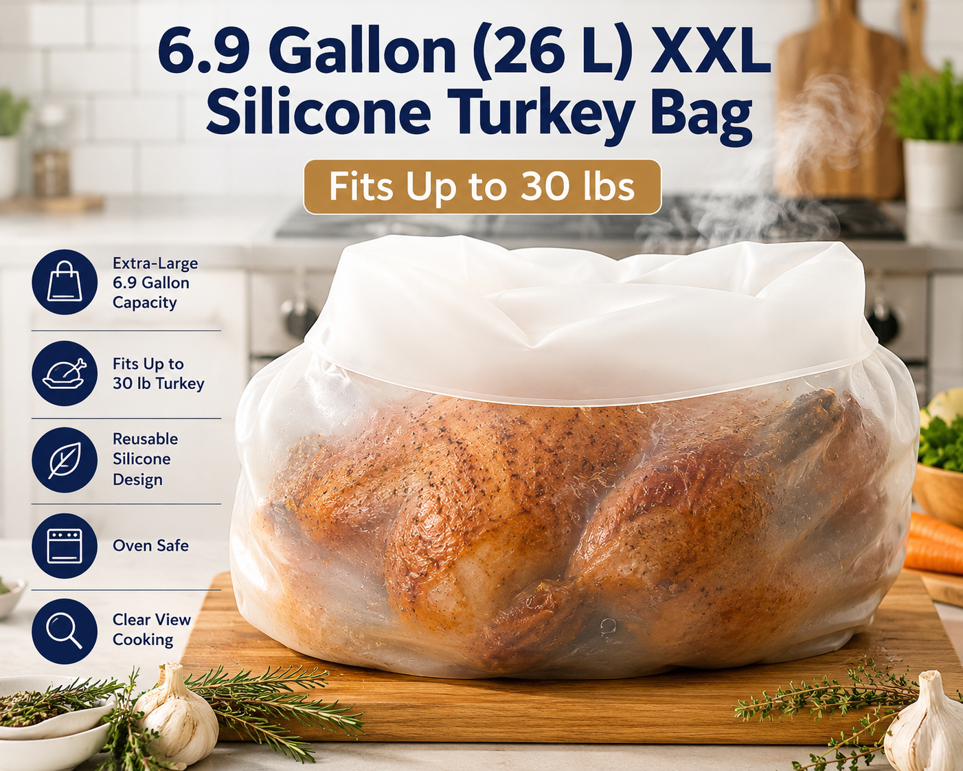 How to Cook a Turkey in the Elkanah Reusable Silicone Turkey Bag: A Complete Roasting Guide
